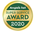 Angie's List Super Service Award 2020, recognizing outstanding service and customer satisfaction in the industry.