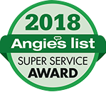Image of Angie's List Super Service Award, recognizing outstanding service excellence in home improvement and maintenance.